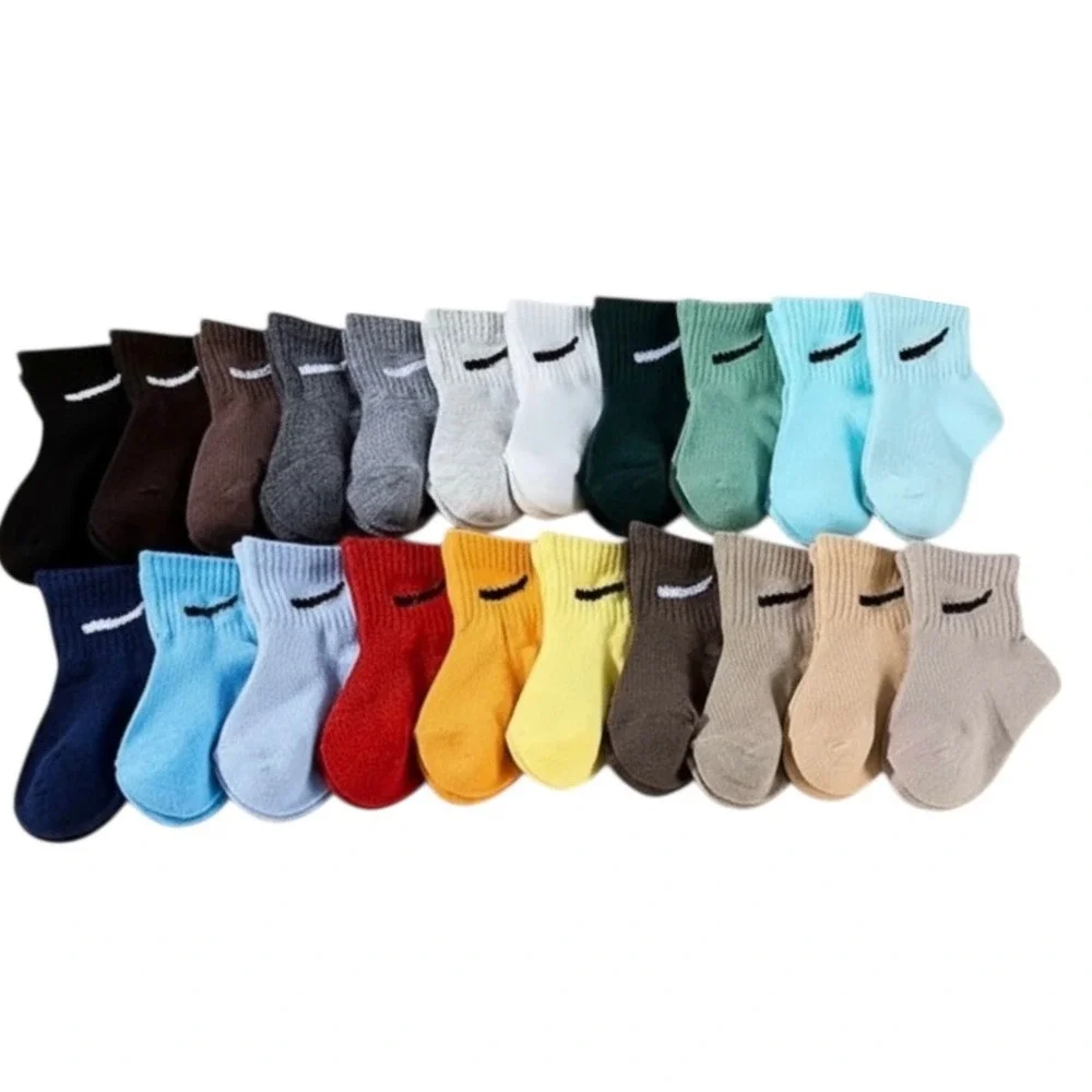 All Seasons Athletic Kids Retro Socks SMALL 2-5 YO Cushioned Ribbed Colorful 5pk